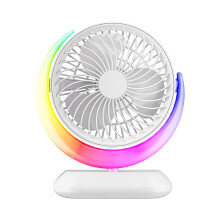 Desktop Rotatable USB Fan 3 Speeds Fan Night Light Mini Fan Personal Fan for Bedroom Home Office Desktop Travel