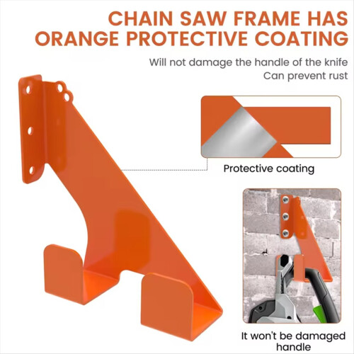 Heavy Duty Chainsaw Hooks Holder Wall Mount Storage Rack Suitable for 2