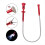 Flexible Pick Up Tool Magnetic Long Spring Grip Magnet + 4 Claw LED Li 3
