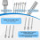 Diamond Drill Grinding Bit Set 20 Pcs Stone Carving Tools with 1/8 Inc 4