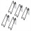 5PCS Adjustable Metal Picture Frame Easel Backs, Self Adhesive Photo S 1