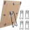 5PCS Adjustable Metal Picture Frame Easel Backs, Self Adhesive Photo S 6