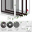 Window Screen Adjustable Magnetic Replacement Max 39inch X 59inch, DIY 6
