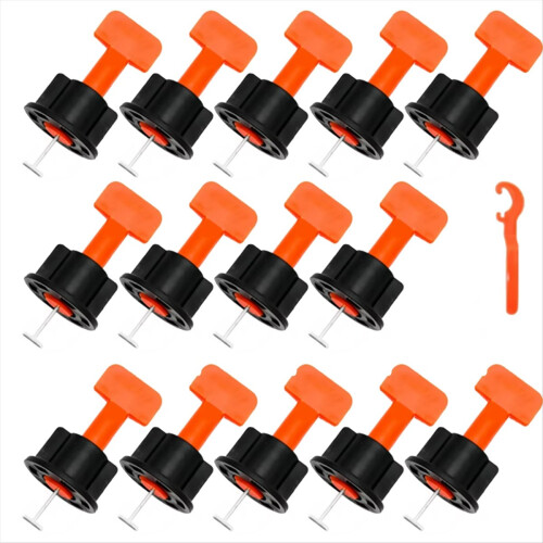 101Pcs Floor Tile Leveling System Clips Spacers Porcelain Ceramic Leve 1