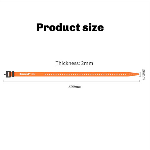 Rhinowalk TPU Plastic Elastic Scale Strap with Clip Safety Rubber Carg 2
