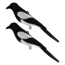 2 Stück Jagdattrappe für Den Außenbereich, 3D-Vogelattrappe für die Jagd im Freien, Gartenvögel, Vogelscheuche, Hof, Garten, Rasendekoration