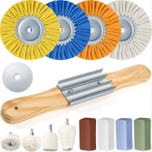 14pcs of Airway Polishing Wheel Kit Suitable for Drill Rake Pad Angle