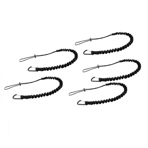 5 Pack Safety Tool Leash,Retractable Bungee Cord with Aluminum Lock Ca 1