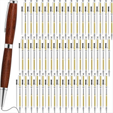 48pcs WoodenTwist Pen Kit 7mm Slim Twist Set with Replacement Lathe DI