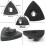246Pcs Oscillating Tool Sanding Pad Kit, 3Pcs Triangle Pads and Finger 6