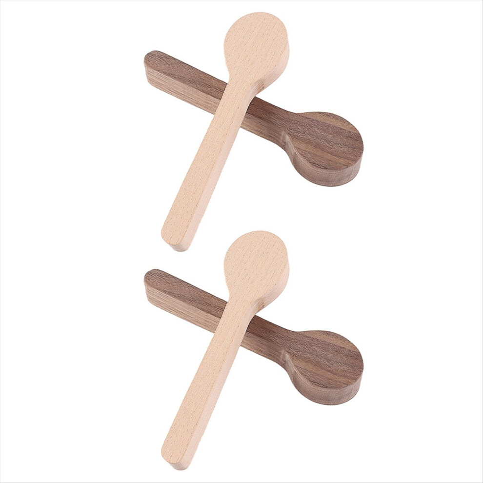 4Pcs Wood Carving Spoon Blank Kit Beech Walnut Unfinished Wooden Porta 4853197673597