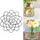Wire Flower Arranging Tool- Flower Frog, Reusable, Bendable Flower Grid Black 4Inch 4