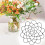 Wire Flower Arranging Tool- Flower Frog, Reusable, Bendable Flower Grid Black 4Inch 3