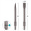 2pc 1-3/16 Inch Hex Chisel Set with Point & Flat Chisels for Heavy Dut 3