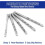 50 Peças 1/8 Polegadas Drywall Guide Point Cutting Bits Ferramentas de Drywall, Ferramentas de Corte de Drywall, para Uso com Serra Espiral 5