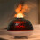 Essential Oil Diffuser Volcano Fire Diffuser Humidifier 350ml Cool Mist Humidifier 7 Colors Light for Room Office A 10