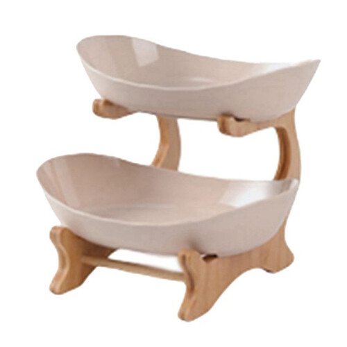 Fruit Tray Racks Table Plates Dinnerware Kitchen Fruit Bowl Partitioned Candy Cake Trays Tableware Dishes B