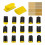16 PCS Hand Sanding Block Set with 40 Sheets Hook and Loop Sandpaper K 2