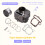 56MM Engine Piston Cylinder Kit for YINXIANG YX140 140CC Ring Gasket 6