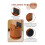 Bed Risers Adjustable Furniture Risers,Table Desk Chair Risers with Clamp, Bed Frame Risers Height Adjustable Brown 2