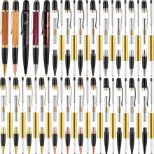 20 Pack Woodturning Pen Kit Twist Ballpoint with Refill Copper for DIY