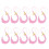 Set mit 10 Quasten für Abschlusskappen mit elegantem-Rosa 1