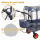Waterproof Fold Wagon Rain & Sun Cover - Windproof UV-Resistant Canopy 4