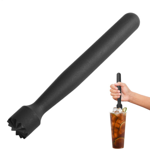 Drink Muddler for Cocktails, Ergonomic Handle Ice Crusher Lemon Muddler