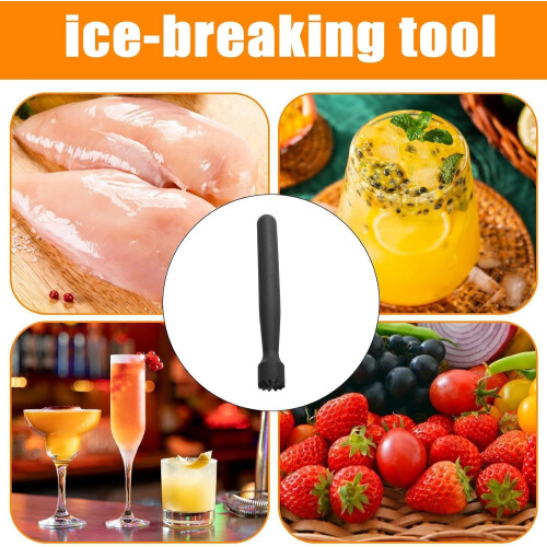 Drink Muddler for Cocktails, Ergonomic Handle Ice Crusher Lemon Muddler 1