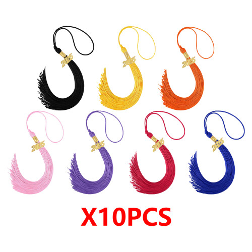 Set mit 10 Quasten für Abschlusskappen mit elegantem-Rosa 2