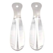 2 Pack Stainless Steel Short Shoe Horns Portable Smooth Handle for Easy Shoe Wearing