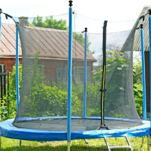 Trampoline Poles Replacement, with Trampoline Poles Anti-Collision Protector, with Screws Enclosure Straight Tube 1.96m
