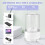 Underwear Washing Machine Rechargeable 3000 MAh Compact Deep Cleaning 3