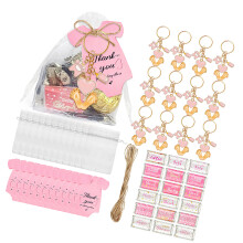 6/20 stuks Baby Voeten Sleutelhanger met-Roze 20 installatie
