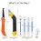 9pcs Grout Removal Tool, Tile Joint Cleaning Tool,Caulking Tools Saw a 5