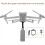 For AIR 3S Top Extension Bracket Camera Mount Holder UP Extended Suppo 3
