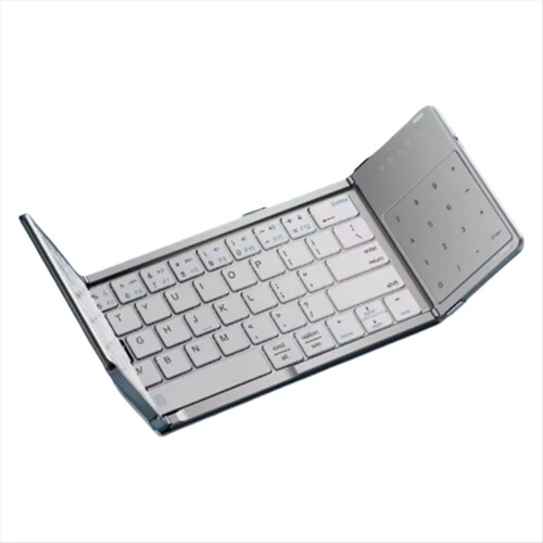 Foldable Touchpad Keyboard Folding Bluetooth with Wireless Number Port 1