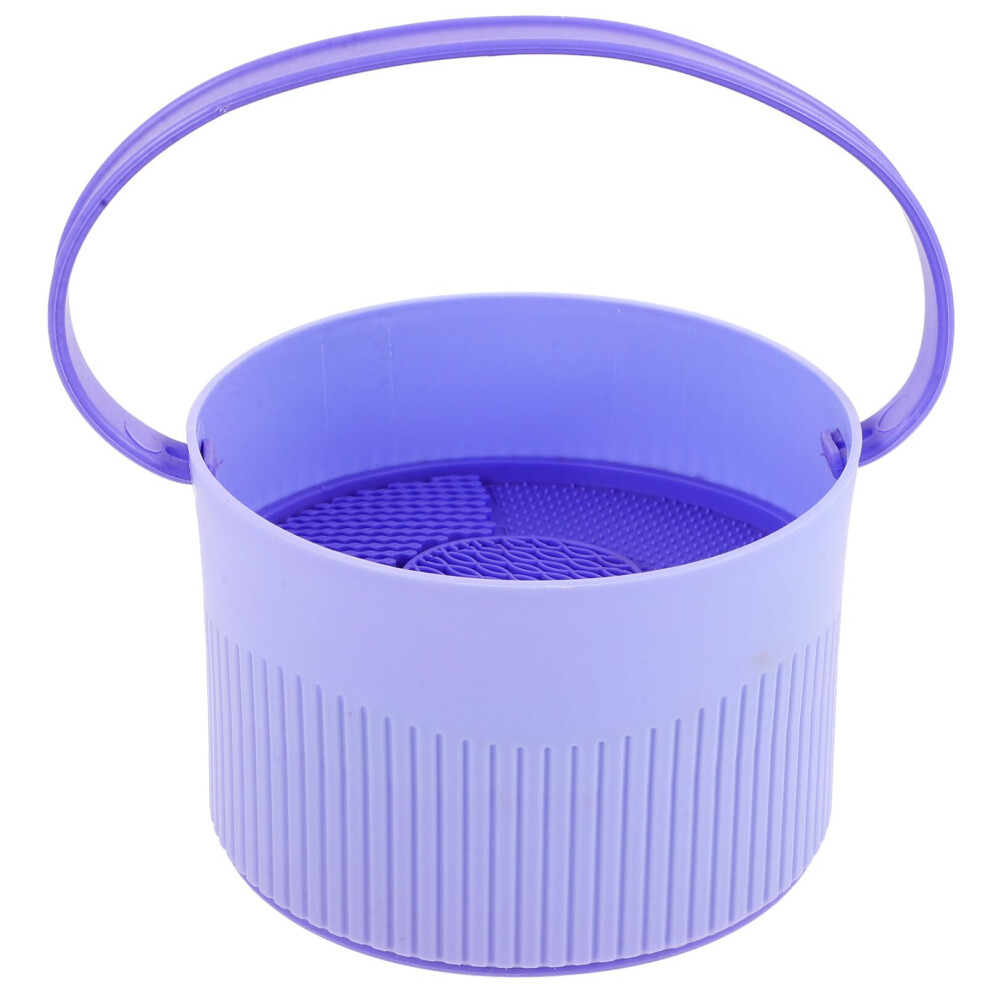 Makeup Brush Cleaner Silicone Bowl and Storage Organizer for Cosmetic Brush Washing