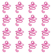 20 Pcs Crochet Rings Snake Shape Crochet Knitting Rings-Pink