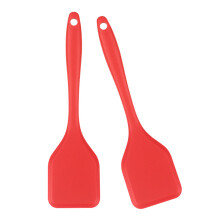 Packung mit 2 langlebigen Silikon-Kochwerkzeugen,-Rot
