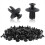 100pcs Nylon Expansion Rivets Liner Door Trim Panel Bumper Shield Reta 1