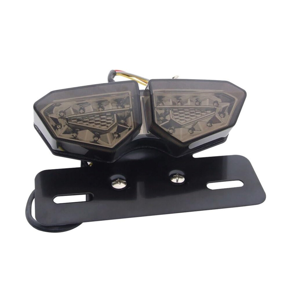 Universal Motorcycle Led Tail With License Plate Mount, Brightness Adjustable Angle Light 9119770484895