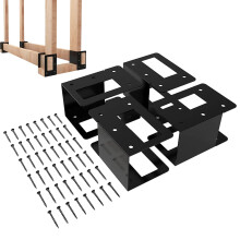 Adjustable Firewood Rack for Indoor Outdoor Use, Metal Log Holder with SpaceSaving Design
