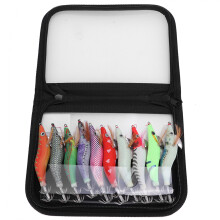 Esche da pesca in acqua salata, calamari, jig, ami resistenti, aumento dell'attrito, esca luminosa, manicotto per esca per seppie e polpi, direzione
