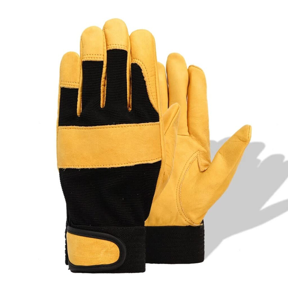 Work Gloves For Men With Cut Resistant Grip For Gardening, Construction, Pruning, Riding (Xlarge) 9001264683511