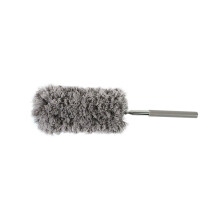 Feather Duster with Telescopic Long Handle, Washable Microfiber Bendable Head for Ceilings