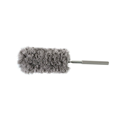 Feather Duster with Telescopic Long Handle, Washable Microfiber Bendable Head for  Ceilings