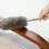 Feather Duster with Telescopic Long Handle, Washable Microfiber Bendable Head for  Ceilings 4