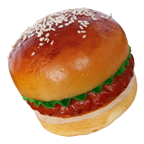Realistische Hamburger-Essensdekoration für