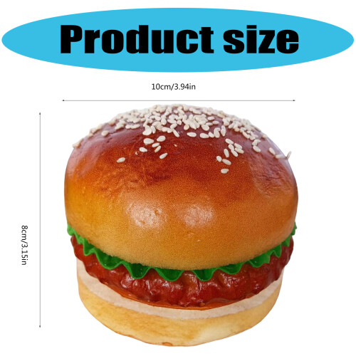 Realistische Hamburger-Essensdekoration für 2